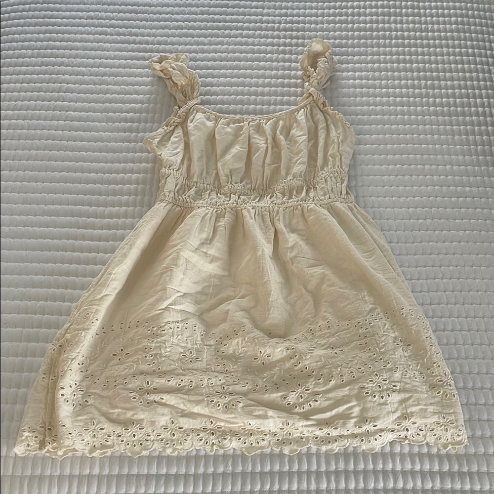 Cream Eyelet Sundress